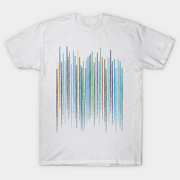 Thin Vernal Lines T-Shirt by PSCSCo